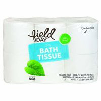 Field Day Bath Tissue, Jumbo, 2-Ply, 12 Each