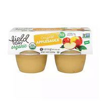 Field Day Organic Apple Sauce, Original (Pack of 4), 16 Ounce