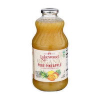 Lakewood Organic Pure Pineapple Juice, 32 Ounce