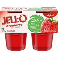 Jell-O Original Gelatin Snacks, Strawberry (Pack of 4), 13.5 Ounce