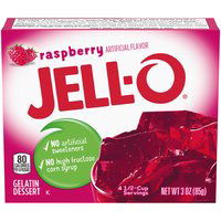 Jell-O Instant Gelatin Mix, Raspberry, 3 Ounce