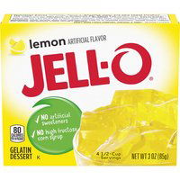 Jell-O Lemon Instant Gelatin Mix, 3 Ounce