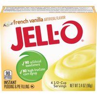 Jell-O Instant Pudding, French Vanilla, 3.4 Ounce