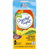 Crystal Light Lemon Iced Tea Powder Mix, 10 Each