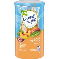 Crystal Light Peach Iced Tea, Powdered Drink Mix, 8 Quart