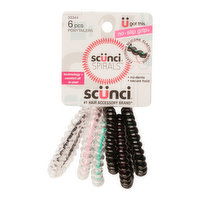 Scunci Spirals 6ct, 1 Each