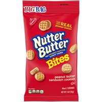 Nutter Butter Bites Peanut Butter Sandwich Cookies Big Bag, 1 package (3oz), 3 Ounce
