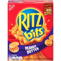 RITZ Bits Peanut Butter Sandwich Crackers, 8.8 oz, 8.8 Ounce