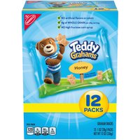 Teddy Grahams Honey Graham Snacks, 12 Snack Packs, 12 Ounce