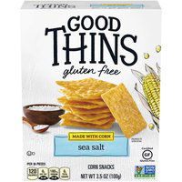 Good Thins Simply Salt Corn & Rice Snacks Gluten Free Crackers, 3.5 Ounce