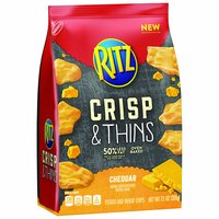 RITZ Crisp and Thins Cream Cheese and Onion Chips, 7.1 Ounce