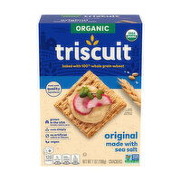 Triscuit Organic Original Whole Grain Vegan Crackers, 7 Ounce