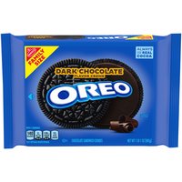 OREO Dark Chocolate Crème Chocolate Sandwich Cookies, Family Size, 17 oz, 17 Ounce
