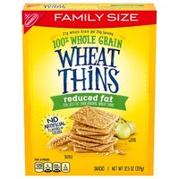 Wheat Thins Reduced Fat Whole Grain Wheat Crackers, Family Size, 12.5 oz, 12.5 Ounce