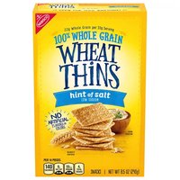 Wheat Thins Hint of Salt Whole Grain Low Sodium Crackers, 8.5 oz, 8.5 Ounce