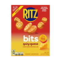 Ritz Bits Bits Spicy Queso Cheese Sandwich Crackers, 8.8 Ounce