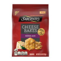 Sargento Cheese Bakes Pepper Jack Crackers, Cheese Crackers, 4.5 Ounce