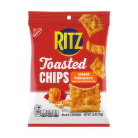 Ritz Toasted Chips Sweet Habanero Crackers, 2.5 Ounce