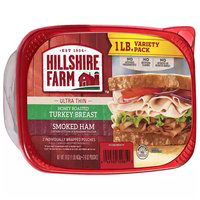 Hillshire Farm Ultra Thin Turkey Breast & Smoked Ham, 16 Ounce