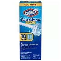 Clorox Disinfecting Toilet Wand Refills, 10 Each