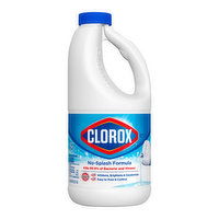 Clorox Splash-Less Bleach, Regular, 40 Fluid ounce