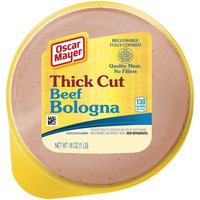 Oscar Mayer Thick Cut Beef Bologna, 16 Ounce