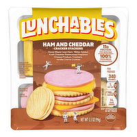 Lunchables, Ham & Cheddar with Crackers, 3.5 Ounce