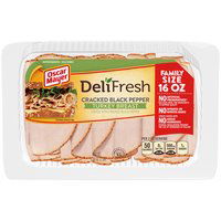 Oscar Mayer Deli Fresh Turkey Breast, Cracked Black Pepper, Family Size, 16 Ounce