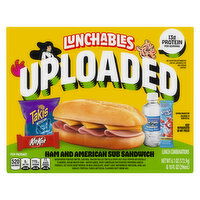 Lunchables Uploaded Ham and American Sub Sandwich, 16.1 Ounce
