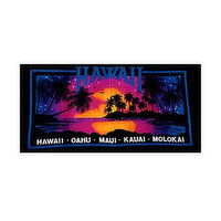 Ajw Velour Towel Black Sunset Star, 1 Each