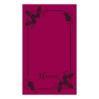 Hawaii Blanket Towel Burgundy, 1 Each