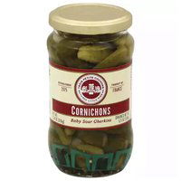 Three Little Pigs Cornichons, Baby Sour Gherkins, 12.35 Ounce