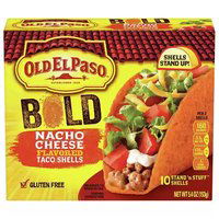Old El Paso Taco Shells, Nacho Cheese, 5.4 Ounce