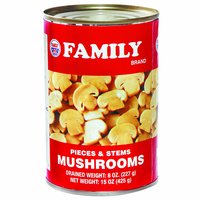 Family Mushroom Pieces & Stems, 8 Ounce