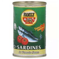 Family Sardines in Tomato Sauce, 5.5 Ounce