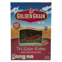 Golden Grain Tri-Color Rotini Pasta, 12 Ounce