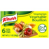 Knorr Vegetarian Vegetable Bouillon Cubes,  Extra Large, 2.1 Ounce