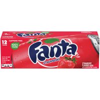Fanta Strawberry, Cans (Pack of 12), 144 Ounce