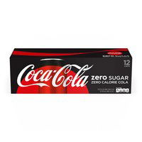 Coca Cola Zero Sugar, Cans (Pack of 12), 144 Ounce