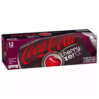 Cherry Coca-Cola Zero Sugar, Cans (Pack of 12), 144 Ounce