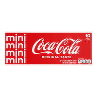 Coca Cola Minis, Cans (Pack of 10), 75 Ounce