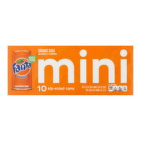 Fanta Orange Mini Can 10pk, 75 Ounce