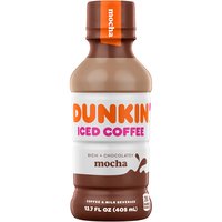 Dunkin' Iced Coffee, Mocha, 13.7 Ounce