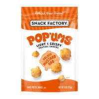 Snack Factory Pop'ums Golden Mustard BBQ Pretzel Snacks, 9 Ounce
