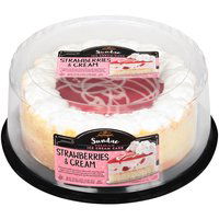 Jon Donaire 8" Ice Cream Cake, Strawberry Cream, 36 Ounce