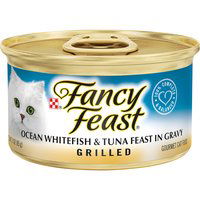 Fancy Feast Cat Food, Whitefish & Tuna, 3 Ounce