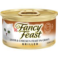 Fancy Feast Grilled Liver & Chicken Feast Cat Food, 3 Ounce