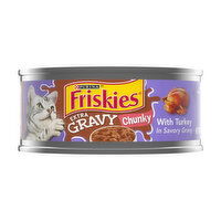 Friskies Extra Gravy Chunky with Turkey in Savory Gravy Cat Food, 5.5 Ounce