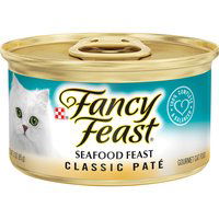 Fancy Feast Pate Wet Cat Food, Seafood, 3 Ounce