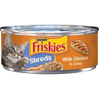 Friskies Gravy Wet Cat Food, Shreds with Chicken, 5.5 Ounce